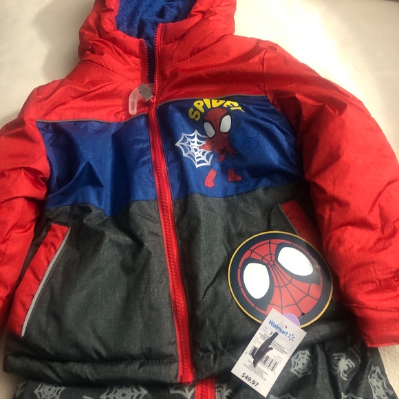 Spider-Man Toddler Boys' Snow Suit 2-Piece Set - Picture 4 of 4